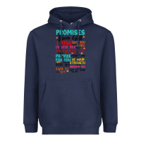 Navy promises from god Heavyweight Hoodie - Artiststas