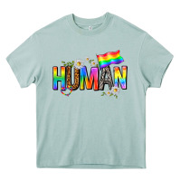 Arona human with daisies Heavy Core Tee - texasbilliewilder
