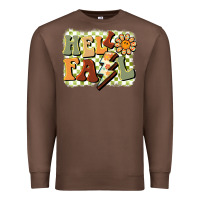 Chestnut groovy hello fall Premium Sweatshirt - BarkalooDesign