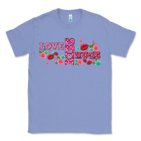 Colony Blue floral love and kiss Classic Tee - AdoDesignShop