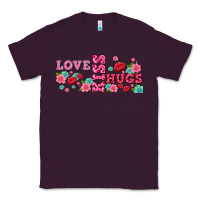 Plum floral love and kiss Classic Tee - AdoDesignShop