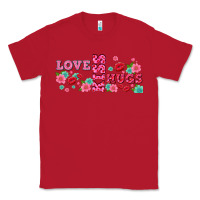 Red floral love and kiss Classic Tee - AdoDesignShop