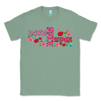 Sage floral love and kiss Classic Tee - AdoDesignShop