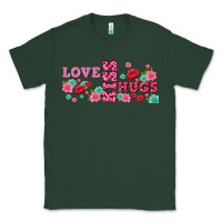 Sports Green floral love and kiss Classic Tee - AdoDesignShop
