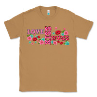 Toasted Coconut floral love and kiss Classic Tee - AdoDesignShop