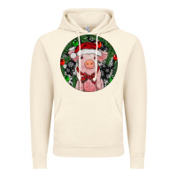 Vintage Artic Sitting Pig Christmas Vintage Hoodie - RanaPortraitStore
