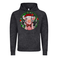 Vintage Black Sitting Pig Christmas Vintage Hoodie - RanaPortraitStore