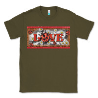 Army Green love ladybug    license plate template Classic Tee - BarkalooDesign