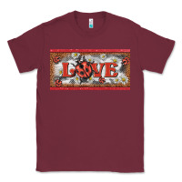 Burgundy love ladybug    license plate template Classic Tee - BarkalooDesign