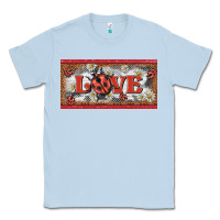 Dusty Blue love ladybug    license plate template Classic Tee - BarkalooDesign