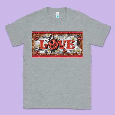 Love Ladybug    License Plate Template Classic Tee Designed By Barkaloodesign