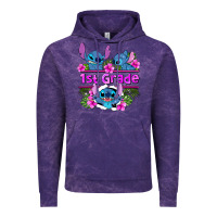 Cloud Purple preview flower stitch 1st grade Vintage Hoodie - AdoDesignShop