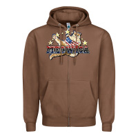 Chestnut meowica cat Zipper Hoodie - NancyCooperArtShop