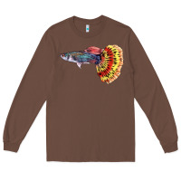 Chestnut Guppy Fish Long Sleeve Tee - LillyAllenDesigns