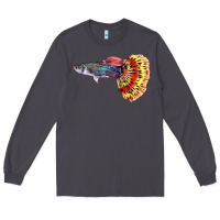 Smoke Guppy Fish Long Sleeve Tee - LillyAllenDesigns