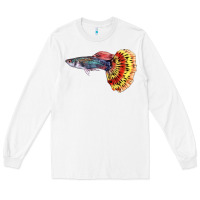 White Guppy Fish Long Sleeve Tee - LillyAllenDesigns