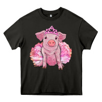 Asphalt Balerina pig with tutu Heavy Core Tee - RanaPortraitStore