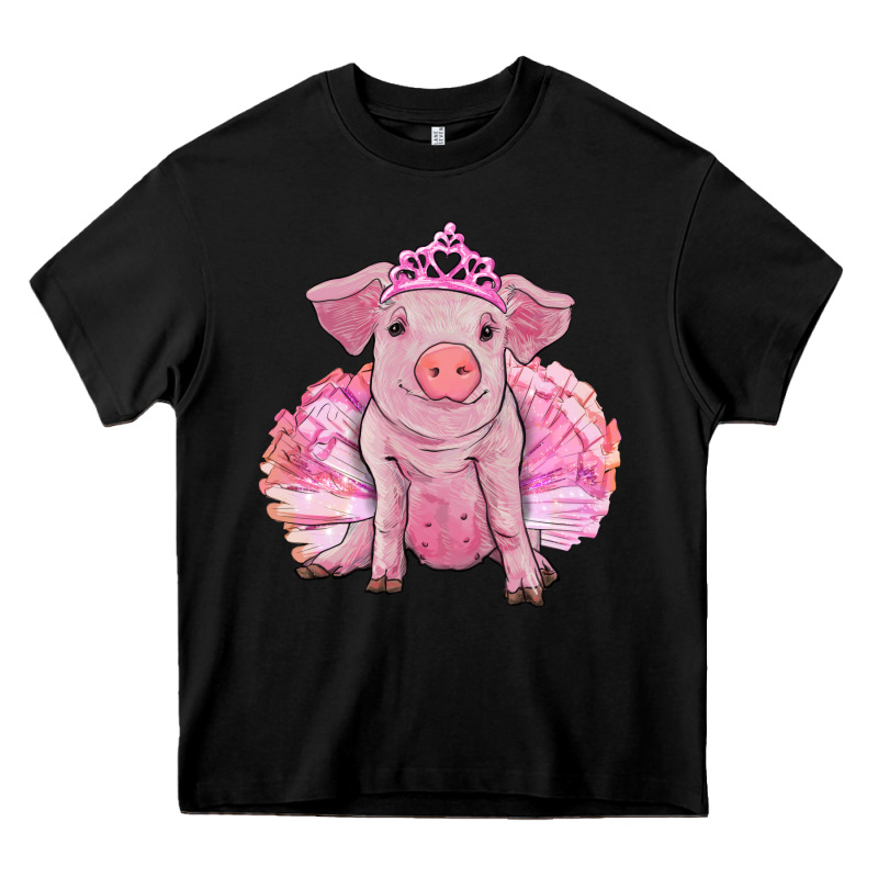 Balerina Pig With Tutu Heavy Core Tee by RanaPortraitStore | Teevron