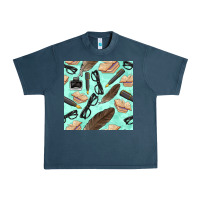 Midnight Navy literature seamless pattern Urban Heavy Tee - BundleAndBundleShop