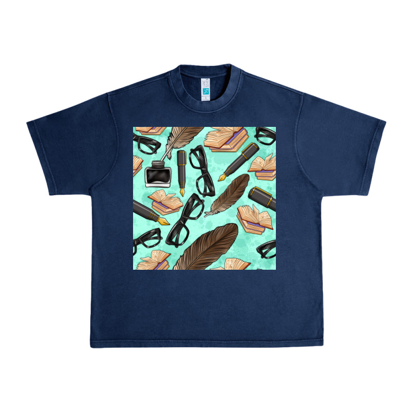Literature Seamless Pattern Urban Heavy Tee by BundleAndBundleShop | Teevron