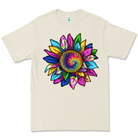 Bone tie dye sunflower Premium Tee - texasbilliewilder