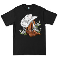 Black white  cowgirl  and roses Premium Tee - AdoDesignShop