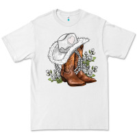 White white  cowgirl  and roses Premium Tee - AdoDesignShop