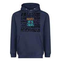 Navy mama it s okay Heavyweight Hoodie - Artiststas