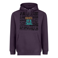 Plum mama it s okay Heavyweight Hoodie - Artiststas
