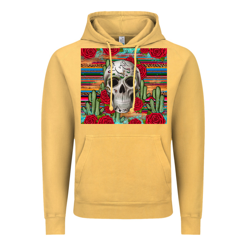 Skull Cactus Vintage Hoodie by JahusDesignShop | Teevron