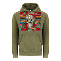 Vintage Olive skull cactus Vintage Hoodie - JahusDesignShop