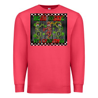 Cardinal dead inside but it's Christmas dancing skeletons Premium Sweatshirt - BarkalooDesign