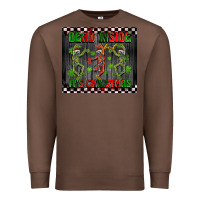 Chestnut dead inside but it's Christmas dancing skeletons Premium Sweatshirt - BarkalooDesign
