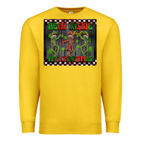 Lemon dead inside but it's Christmas dancing skeletons Premium Sweatshirt - BarkalooDesign