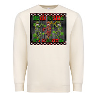 Sandshell dead inside but it's Christmas dancing skeletons Premium Sweatshirt - BarkalooDesign
