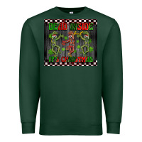 Sports Green dead inside but it's Christmas dancing skeletons Premium Sweatshirt - BarkalooDesign