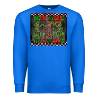 True Royal dead inside but it's Christmas dancing skeletons Premium Sweatshirt - BarkalooDesign