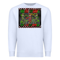 Dead Inside But It's Christmas Dancing Skeletons Premium Sweatshirt | Teevron