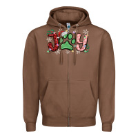 Chestnut joy with dog paw Zipper Hoodie - MaliasSmallBusiness