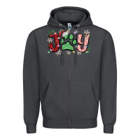 Smoke joy with dog paw Zipper Hoodie - MaliasSmallBusiness