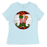 Baby Blue Elf Shoes Ladies Tee - RanaPortraitStore