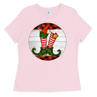 Bubblegum Pink Elf Shoes Ladies Tee - RanaPortraitStore