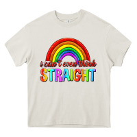 Cream i cant even think straight Heavy Core Tee - texasbilliewilder