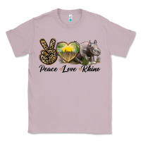 Lilac peace love rhino Classic Tee - LillyAllenDesigns