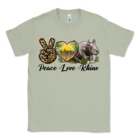 Matcha peace love rhino Classic Tee - LillyAllenDesigns