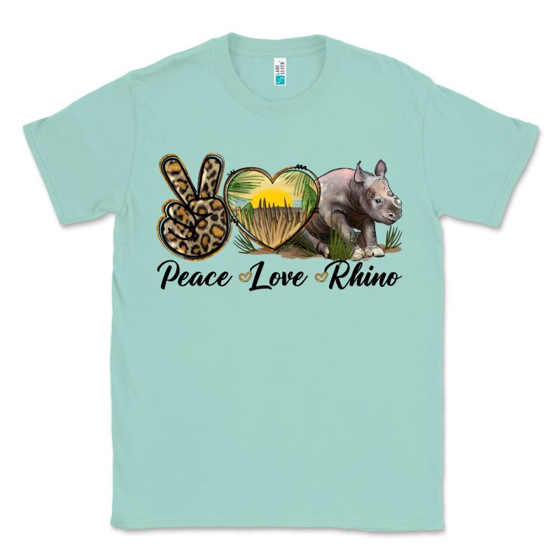 Peace Love Rhino Classic Tee by LillyAllenDesigns | Teevron
