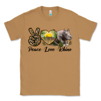 Toasted Coconut peace love rhino Classic Tee - LillyAllenDesigns