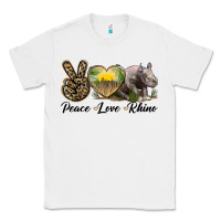 White peace love rhino Classic Tee - LillyAllenDesigns