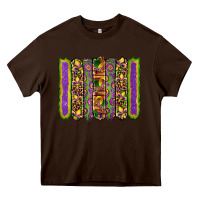 Chocolate Brown mardi gras fleur de lis mask leopard glitter  brushstrokes Heavy Core Tee - Artiststas