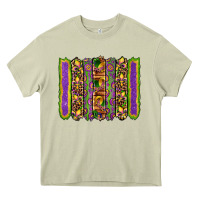 Mossy mardi gras fleur de lis mask leopard glitter  brushstrokes Heavy Core Tee - Artiststas
